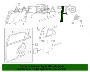 Geam electric cu motor spate stânga Mercedes W221