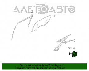 Motorul geamului electric din spate dreapta pentru Infiniti FX35 FX45 03-08