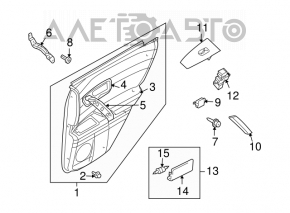 Controlul geamului electric din spate dreapta pentru Infiniti FX35 FX45 03-08