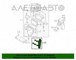 Coș de gunoi Infiniti FX35 03-08 nu are 1 fixare.