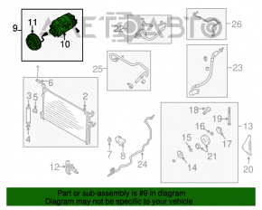 Compresorul de aer condiționat pentru Infiniti FX35 03-08