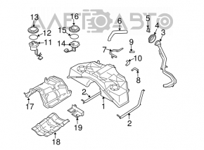 Rezervor de combustibil Infiniti FX35 FX45 03-08