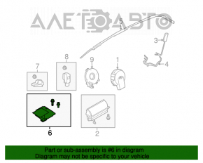 Modulul computerizat al airbag-urilor SRS pentru pernele de siguranță Infiniti FX35 FX45 03-08