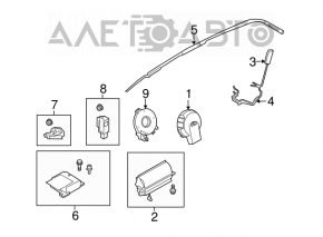 Modulul computerizat al airbag-urilor SRS pentru pernele de siguranță Infiniti FX35 FX45 03-08