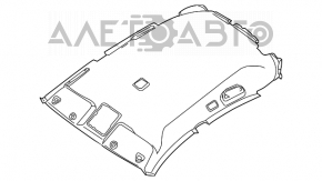 Обшивка потолка Infiniti FX35 FX45 03-08 серый под люк