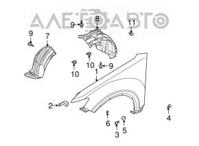 Крыло переднее правое Infiniti FX35 FX45 03-08 новый OEM оригинал