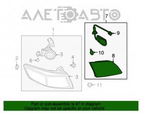 Lampa interioară pentru capacul portbagajului dreapta Infiniti FX35 FX45 03-05 pre-restilizare, pentru polizare.