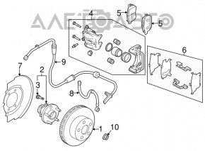 Rulment roată față stânga Infiniti FX35 FX45 03-08 AWD nou aftermarket GMB