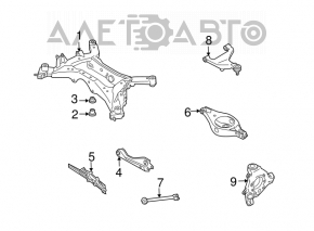 Рычаг верхний задний правый Infiniti FX35 FX45 03-08