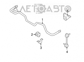 Stabilizator spate Infiniti FX35 FX45 03-08