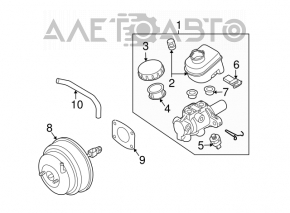 Вакуумный усилитель Infiniti FX35 FX45 03-08 слом фишка