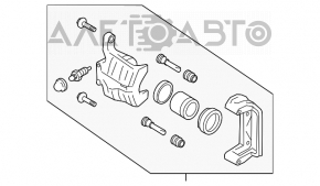 Suport spate stânga Infiniti FX35 FX45 03-08