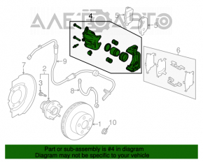 Suportul frontal stânga pentru Infiniti FX35 FX45 03-08