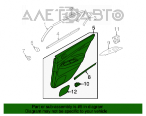 Capacul usii card spate dreapta Infiniti G25 G35 G37 4d 06-14