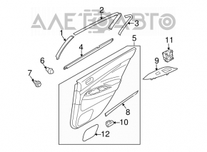 Controlul geamului electric din spate dreapta pentru Infiniti G25 G35 G37 4d 06-14