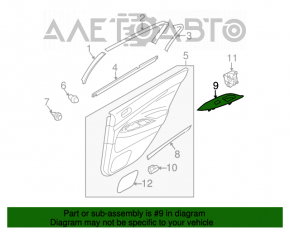 Controlul geamului electric din spate dreapta pentru Infiniti G25 G35 G37 4d 06-14