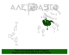 Blocare ușă față stânga Infiniti G25 G35 G37 4d 06-14