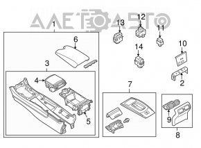 Capac și husă pentru schimbătorul de viteze al cutiei de viteze Infiniti G25 G35 G37 4d 06-14