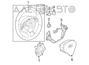 Butonul de control de pe volanul Infiniti G25 G35 G37 4d 06-14