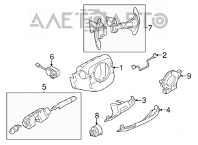 Comutatoarele de pe volan pentru chitara asamblate pentru Infiniti G25 G35 G37 4d 06-14