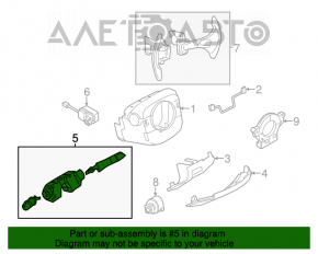 Comutatoarele de pe volan pentru chitara asamblate pentru Infiniti G25 G35 G37 4d 06-14