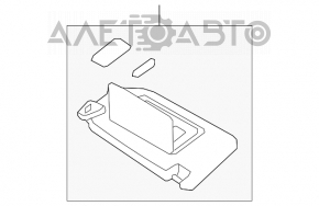 Capota stângă Infiniti G25 G35 G37 4d 06-14 gri.