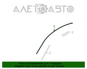 Накладка крыши левая Infiniti G25 G35 G37 4d 07-13