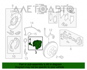 Rulment roată spate stânga Infiniti G37 4d 06-14