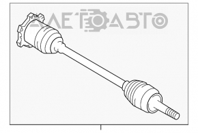 Ax cu roți spate stânga Infiniti G25 G35 G37 4d 06-14