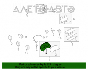 Panoul de instrumente pentru Infiniti G25 G37 4d 11-13 cu navigație