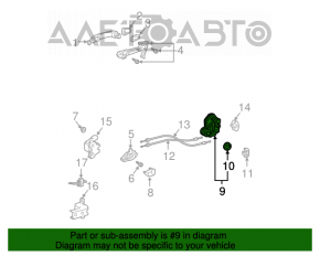 Blocare ușă spate stânga Lexus RX300 RX330 RX350 RX400h 04-09 tip 1