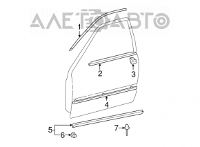 Capac usa inferioara fata dreapta pentru Lexus ES300 ES330.