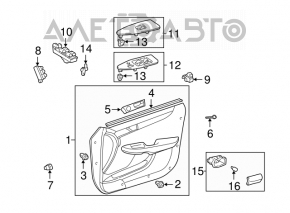 Memorie scaun panou frontal stânga Lexus ES300 ES330