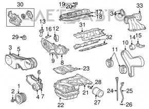 Коллектор впускной Toyota Solara 3.3 04-08