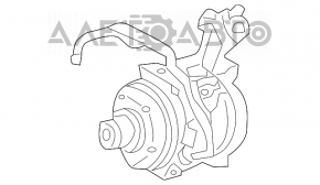 Compresorul de aer condiționat al Toyota Camry v30 2.4