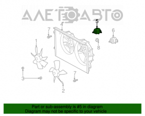 Motorul ventilatorului de răcire dreapta pentru Toyota Solara 3.3 04-08.