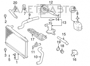 Vas de expansiune racire Lexus ES300 ES330 nou original OEM