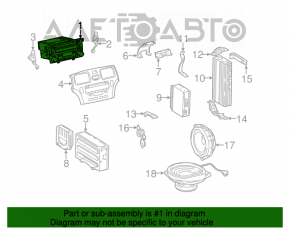 Magnetofon, Monitor, CD-changer, Radio, Panou Lexus ES300 ES330