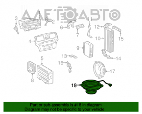 Difuzorul din spatele plafonierei Lexus ES300 ES330