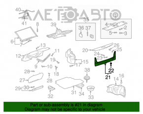 Capacul portbagajului pentru Lexus ES300 ES330