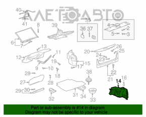 Capac spate dreapta gri pentru Lexus ES300 ES330.