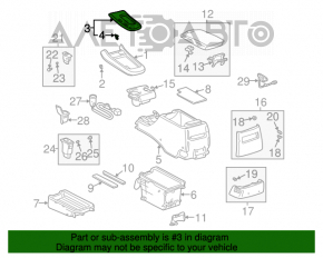 Capacul frontal al consolei bej/lemn deschis pentru Lexus ES300 ES330.