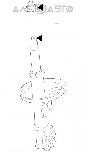 Стойка амортизатора в сборе передняя правая Lexus ES300 ES330