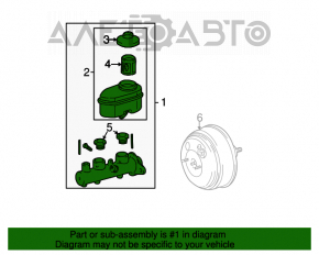 Cilindrul principal de frână Toyota Solara 04-08 3.3