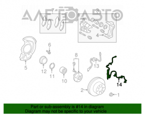 Senzor ABS dreapta față Toyota Solara 04-08