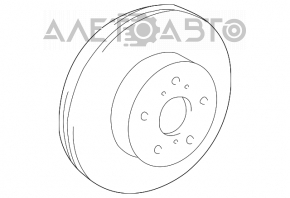 Диск тормозной передний правый Lexus RX300 98-03 новый OEM оригинал