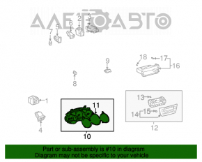 Tabloul de bord al modelului Lexus ES300 ES330