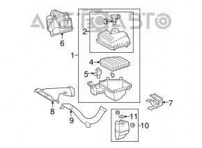 Conductă de aer inferioară pentru filtru Lexus ES350 nou original OEM