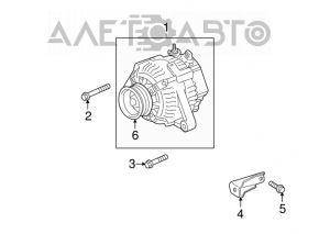 Generatorul Toyota Highlander 08-13 3.5