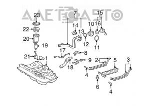 Топливный бак Lexus ES350 07-12